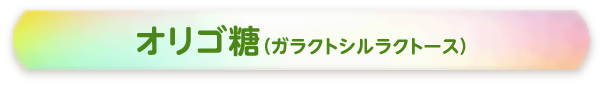 オリゴ糖(ガラクトシルラクトース)
