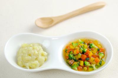 バナナで甘い野菜あえ画像