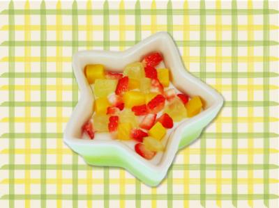 ヨーグルトでつくるレアチーズ風ケーキ画像