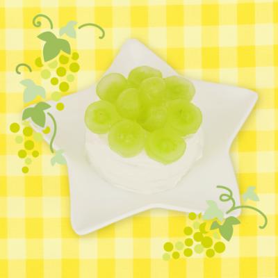 食パンで作るマスカットケーキ画像