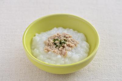 まぐろ青のりがゆ画像