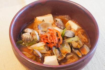 簡単！アサリと豆腐の鉄チゲ画像