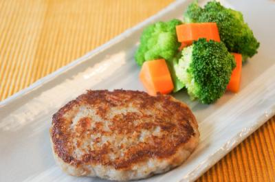 ツナとレンコンのもっちりハンバーグ画像