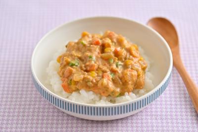 ミルク野菜キーマカレー画像