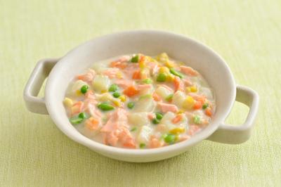 鮭とじゃがいも野菜のミルクシチュー画像