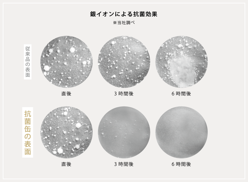 銀イオンによる抗菌効果