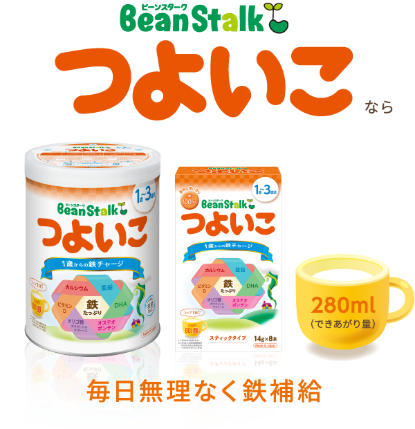 つよいこなら無理なく鉄補給